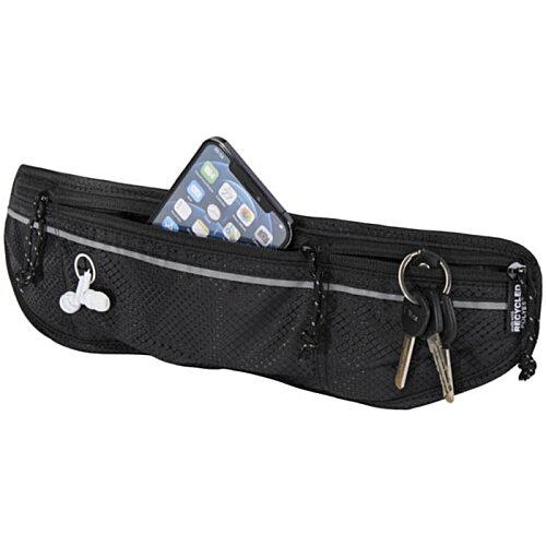 Additional Image 1 - a black bag with a blue and white checkered pattern