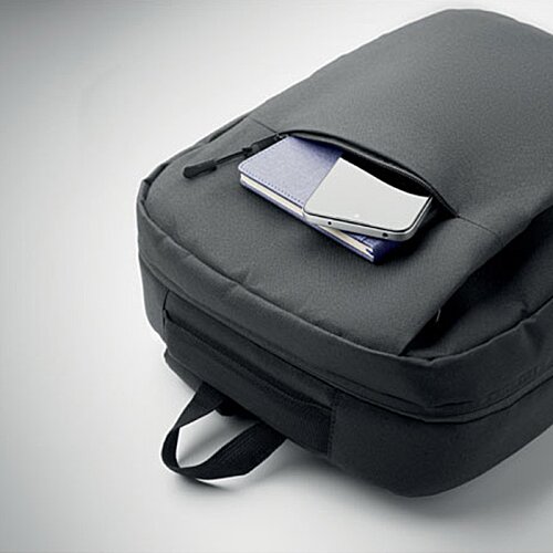 Additional Image 2 - a black bag with a small piece of paper on top