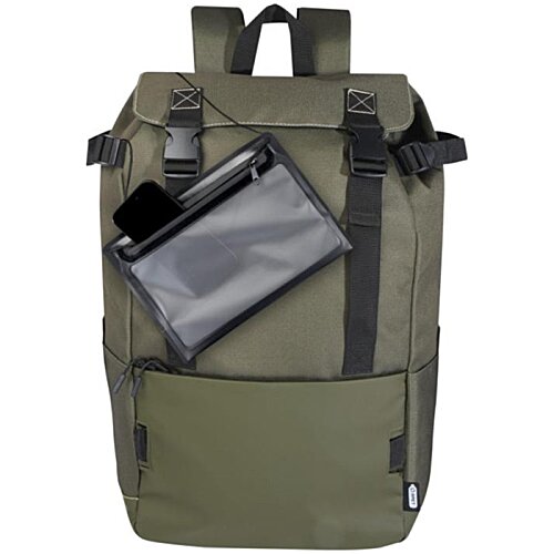 Additional Image 5 - a green backpack with a black strap