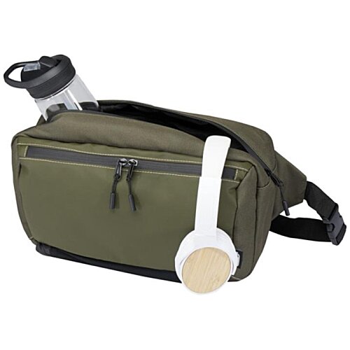 Additional Image 7 - a green bag with white headphones