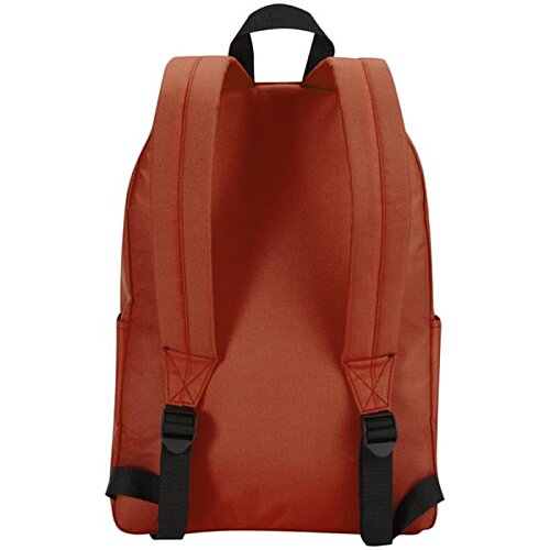 Additional Image 3 - a red backpack with black straps