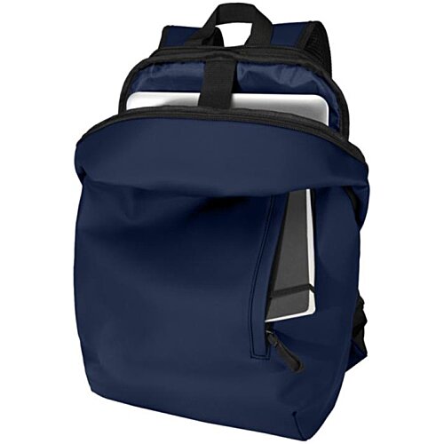Additional Image 3 - a blue backpack with a black strap