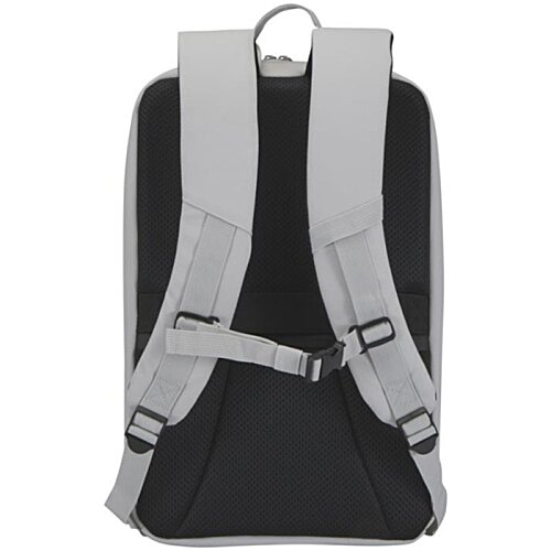 Additional Image 2 - a black backpack with white straps