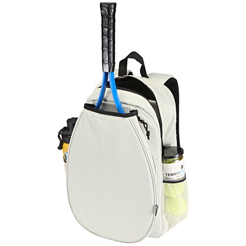 Additional Image 8 - a white tennis racket with a black handle