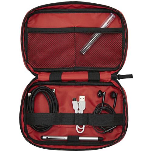 Additional Image 6 - a red and black bag with objects in it