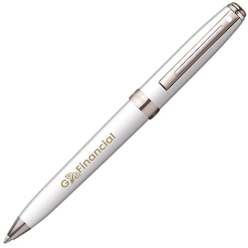 Additional Image 3 - a white pen with silver cap