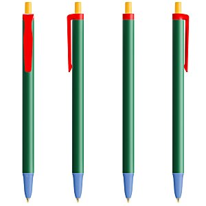Additional Image 13 - a group of pens with red caps