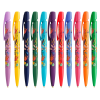 a row of colorful pens