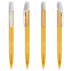 View Image 15 of 19 of BIC® Media Clic Pen - Frosted Barrel - Frosted White Clip