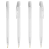 View Image 16 of 19 of BIC® Media Clic Pen - Frosted Barrel - Frosted White Clip