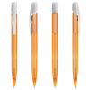 View Image 19 of 19 of BIC® Media Clic Pen - Frosted Barrel - Frosted White Clip