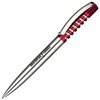 View Image 3 of 7 of DISC Senator® Spring Pen - Chrome with Clear Trim