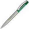 View Image 4 of 7 of Senator® Spring Pen - Chrome with Clear Trim