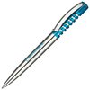 View Image 5 of 7 of DISC Senator® Spring Pen - Chrome with Clear Trim