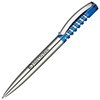 View Image 6 of 7 of Senator® Spring Pen - Chrome with Clear Trim