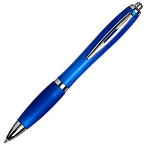 Additional Image 2 - a blue pen with silver tips