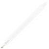 a white pen on a white background