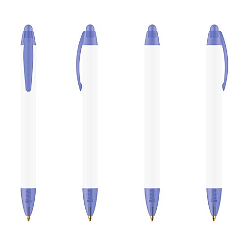 Additional Image 3 - a group of pens with blue caps