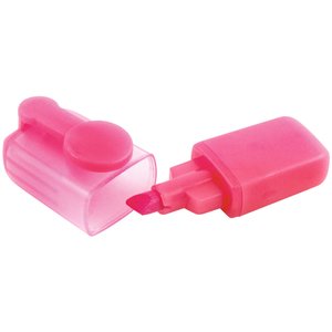 Additional Image 1 - a pink highlighter with a red cap