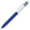 a blue and white pen