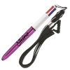 View Image 4 of 6 of BIC® 4 Colours Shine Pen with Lanyard
