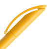 a close up of a yellow pen