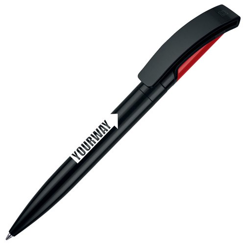 Additional Image 2 - a black pen with a red cap