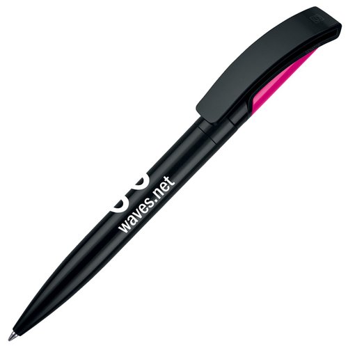 Additional Image 3 - a black pen with a pink cap