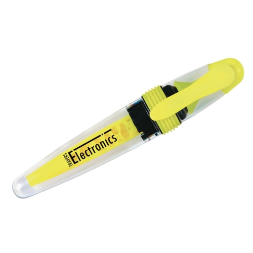 Additional Image 1 - a yellow pen with black writing on it