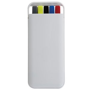 Additional Image 1 - a white rectangular object with colored pens