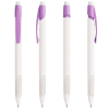 a row of purple pens