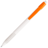 a white and orange pen