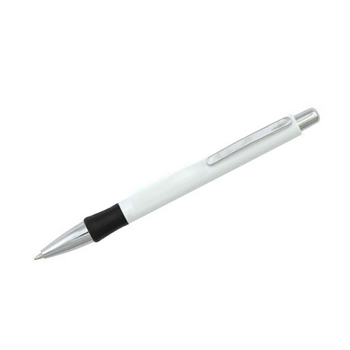 Additional Image 2 - a white pen with black rubber cap