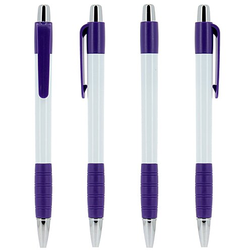 Additional Image 1 - a group of purple and white pens
