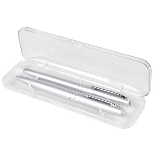 Additional Image 1 - a plastic container with a clear plastic container with silver objects in it