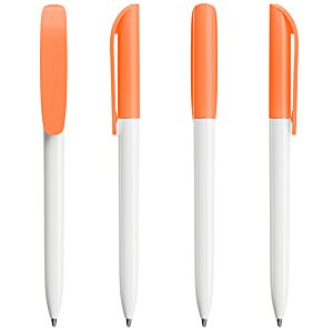 Additional Image 3 - a group of orange and white pens