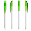 a group of green pens