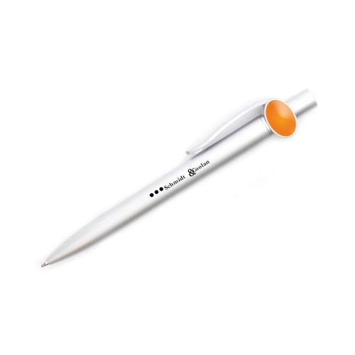 Additional Image 4 - a white pen with orange cap