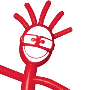 Additional Image 3 - a red stick figure with a white background