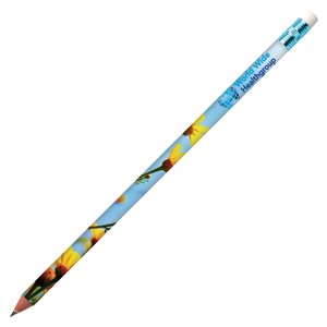 Additional Image 9 - a blue pencil with a black tip