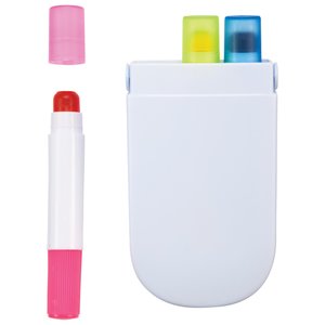 Additional Image 1 - a white object with a pink highlighter and a pink highlighter