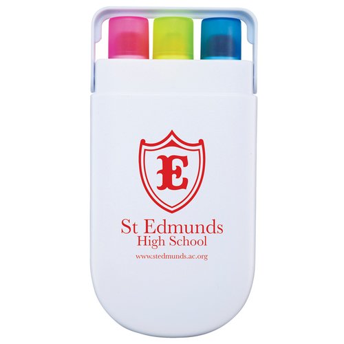 Additional Image 2 - a white eraser with a red and blue logo
