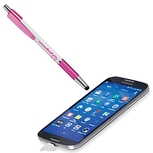 Additional Image 1 - a pink stylus on a cellphone