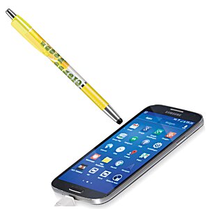 Additional Image 1 - a cell phone with a yellow stylus
