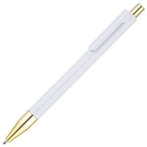 Additional Image 2 - a white pen with gold cap