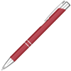 a red pen with white cap