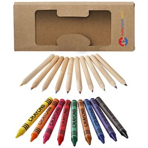 Additional Image 1 - a group of colored pencils in a box