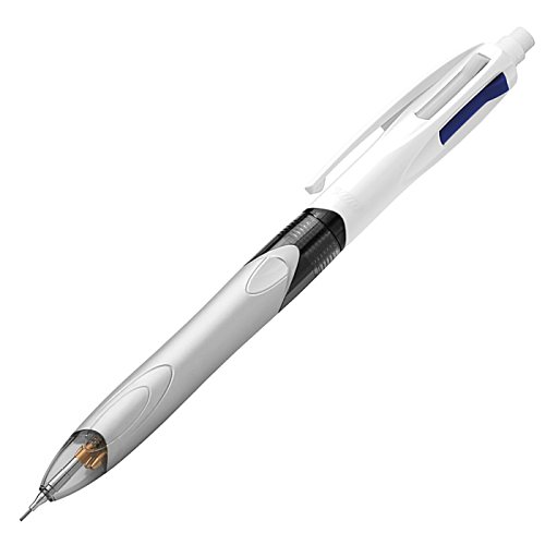 Additional Image 3 - a white pen with a black and blue cap