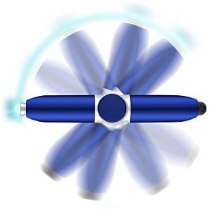 Additional Image 2 - a blue fan with a circular blade