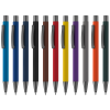 a row of pens in different colors